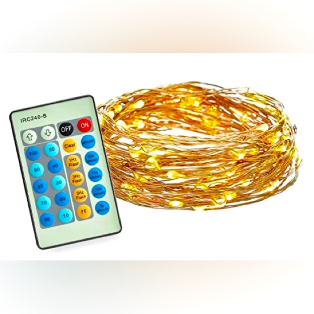 Radiance 100-LED String Lights Copper Wire 33 ft Warm White  NEW